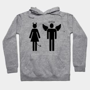 Angel and demon couple Hoodie